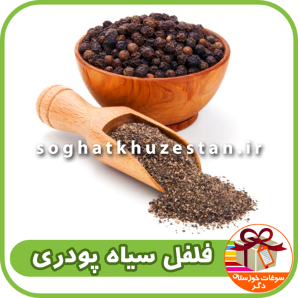 فلفل سیاه پودری ادویه اروند طلائی جنوب