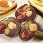 شکلات قلبی شیری آجیلی سایز 4