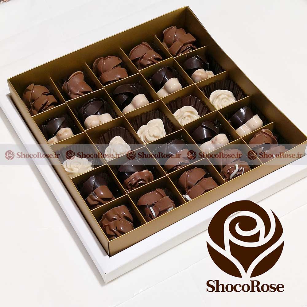 shocorose-pack50-mix-3ess شکلات خانگی شوکورز 50 عددی میکس 3 مزه